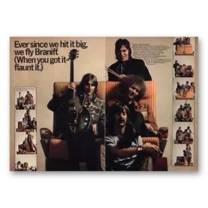 1969 Braniff International Airways Print Ad | Spencer Davis Group