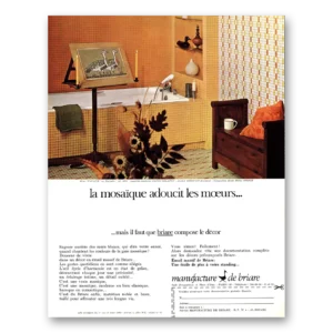 1969 Manufacture de Briare Print Ad | La Mosaique