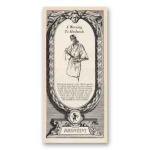 1969 Bronzini Print Ad | Venlour Robe