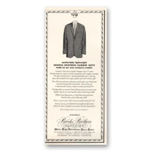 1969 Brooks Brothers Print Ad | Summer Suits