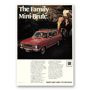 1969 Buick Opel Kadett Print Ad | Mini Brute