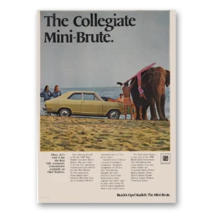 1969 Buick Opel Kadett Print Ad | Mini Brute
