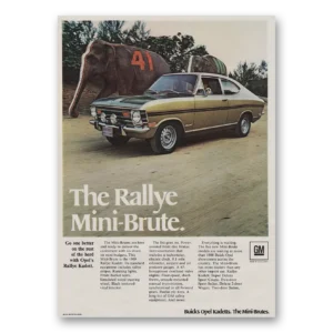 1969 Buick Opel Kadett Print Ad | Mini Brute