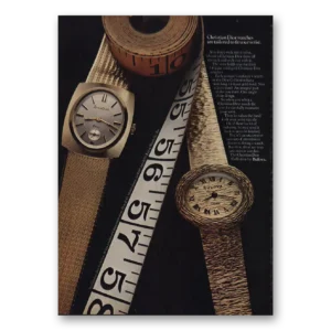 1969 Bulova Watch Print Ad | Christian Dior