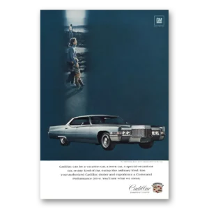 1969 Cadillac DeVille Print Ad | Vacation Car
