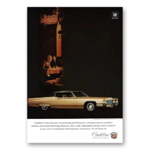 1969 Cadillac DeVille Print Ad | Rare Beauty