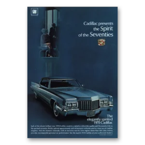 1970 Cadillac Eldorado Print Ad | Elegantly Spirited