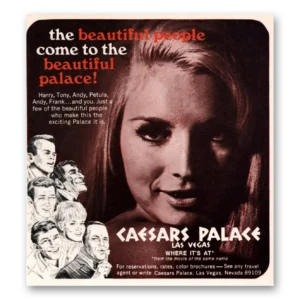 1969 Caesars Palace Print Ad | Beautiful People