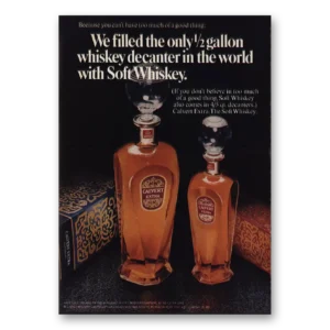 1969 Calvert Whiskey Print Ad | Soft Whiskey