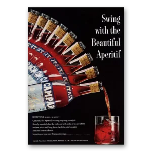 1969 Campari Print Ad | Swing With Beautiful Aperitif