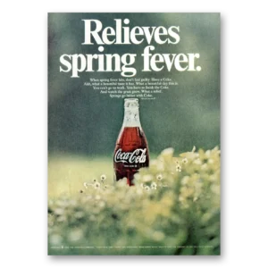 1969 Coca Cola Print Ad | Spring Fever