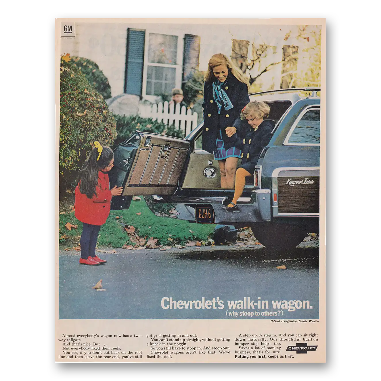 1969 Chevrolet Kingswood Station Wagon Print Ad | Walk In