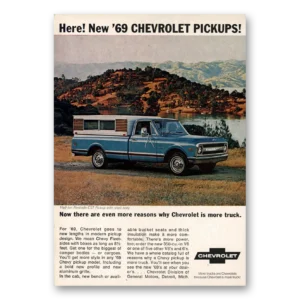 1969 Chevrolet Pickup Print Ad | More Truck
