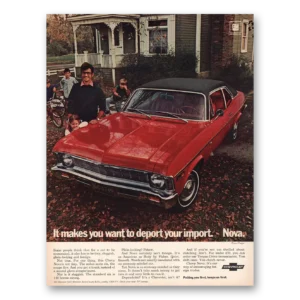 1969 Chevrolet Nova Print Ad | Deport Import