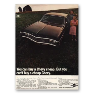 1969 Chevrolet Impala Print Ad | You Can Buy Chevy Cheap