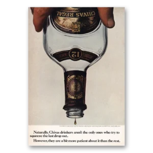 1969 Chivas Regal Print Ad | Last Drop Out