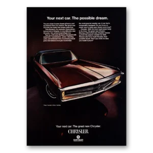 1969 Chrysler Newport Print Ad | Possible Dream
