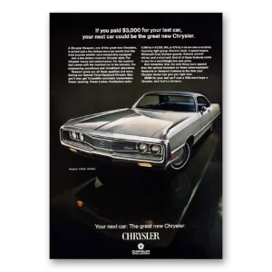 1969 Chrysler Newport Print Ad | Next Car