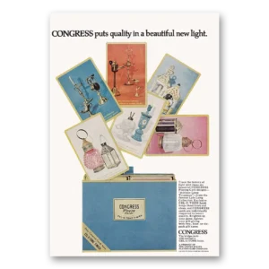 1969 Congress Playing Cards Print Ad | Beautiful Light
