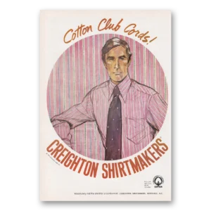 1969 Creighton Shirtmakers Print Ad | Cotton Club