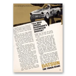 1969 Datsun Print Ad | Under Riversides
