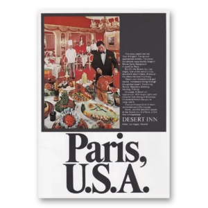 1969 Desert Inn Print Ad | Las Vegas