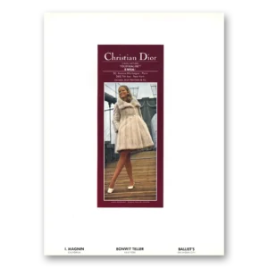 1969 Christian Dior Fashion Print Ad | Tourmaline Emba