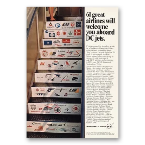 1969 McDonnell Douglas Print Ad | 61 Great Airlines
