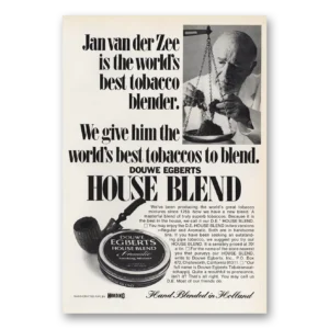 1969 Douwe Egberts House Blend Print Ad | Jan Van Der Zee