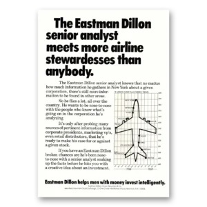 1969 Eastman Dillon Print Ad | Airline Stewardesses