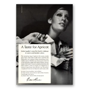 1969 Estee Lauder Print Ad | Taste For Apricot