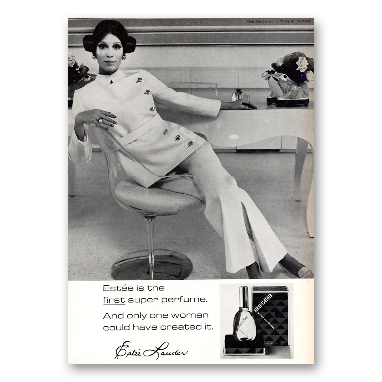 1969 Estee Lauder Print Ad | Super Perfume