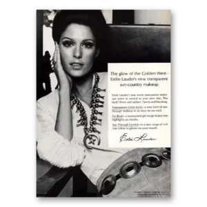 1969 Estee Lauder Print Ad | Glow Golden West
