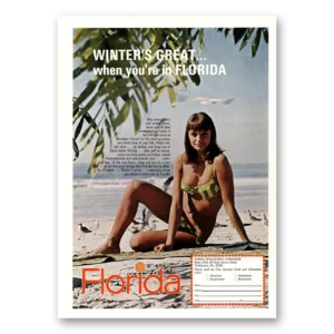 1969 Florida Print Ad | Winters Great When You're In Florida