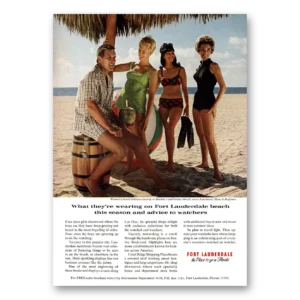 1969 Fort Lauderdale Florida Print Ad | Wearing Beach