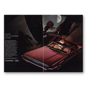 1969 Ford Thunderbird Print Ad | 3 Door 5 Door