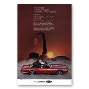 1969 Ford Thunderbird Print Ad | Moon Stars
