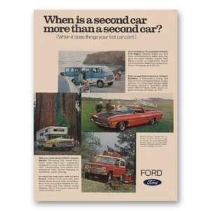 1969 Ford Print Ad | Second Car More