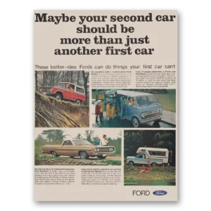 1968 Ford Print Ad | Second Car