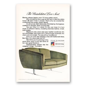 1969 Founders Armstrong Print Ad | Love Seat