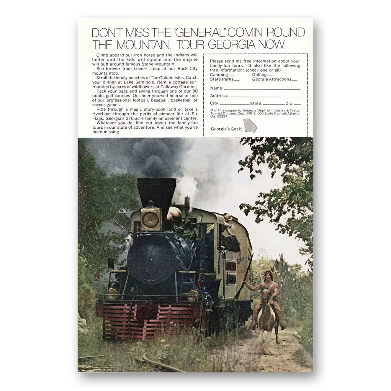 1969 Georgia Print Ad | Comin Round
