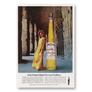 1969 Galliano Liqueur Print Ad | Maria Grazia Buccella