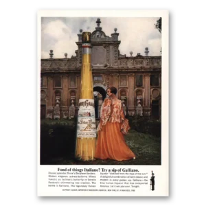 1969 Galliano Print Ad | Rome Borghese Gardens