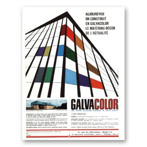 1969 Galvacolor Print Ad | Aujourd Hui