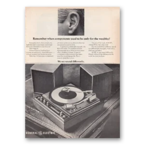 1969 General Electric Stereo Components Print Ad | Components Used
