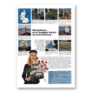 1969 Germany Print Ad | Holidays Are Happy Days