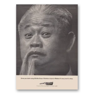 1969 Gillette Razor Blades Print Ad | Injector Blades