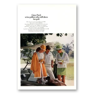 1969 Gino Paoli Print Ad | For Golfers Who Still Dress For Golf