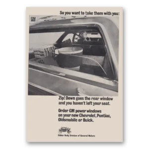 1969 General Motors Print Ad | Zip Down