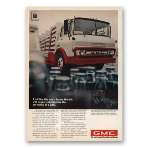 1969 GMC Trucks Print Ad | Cab Like This